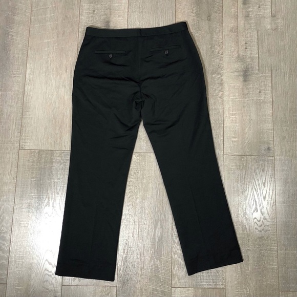 THEORY Women’s Straight Leg Pants Size 10 color black - Picture 2 of 4